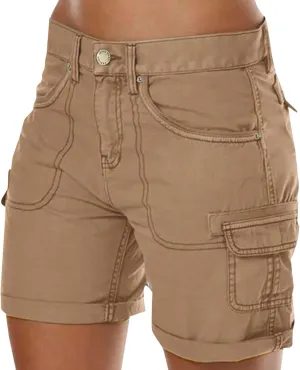 Women Running Shorts Summer Casual Loose Cargo Shorts Multiple Pockets Beach Short Trousers Outdoor Hiking Tactical Shorts