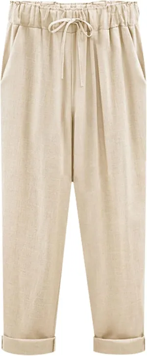 Women Straight Pants Loose Thin Summer Trousers Wide Leg High Waist Trouser Pants Solid Color Skin-Friendly Pants