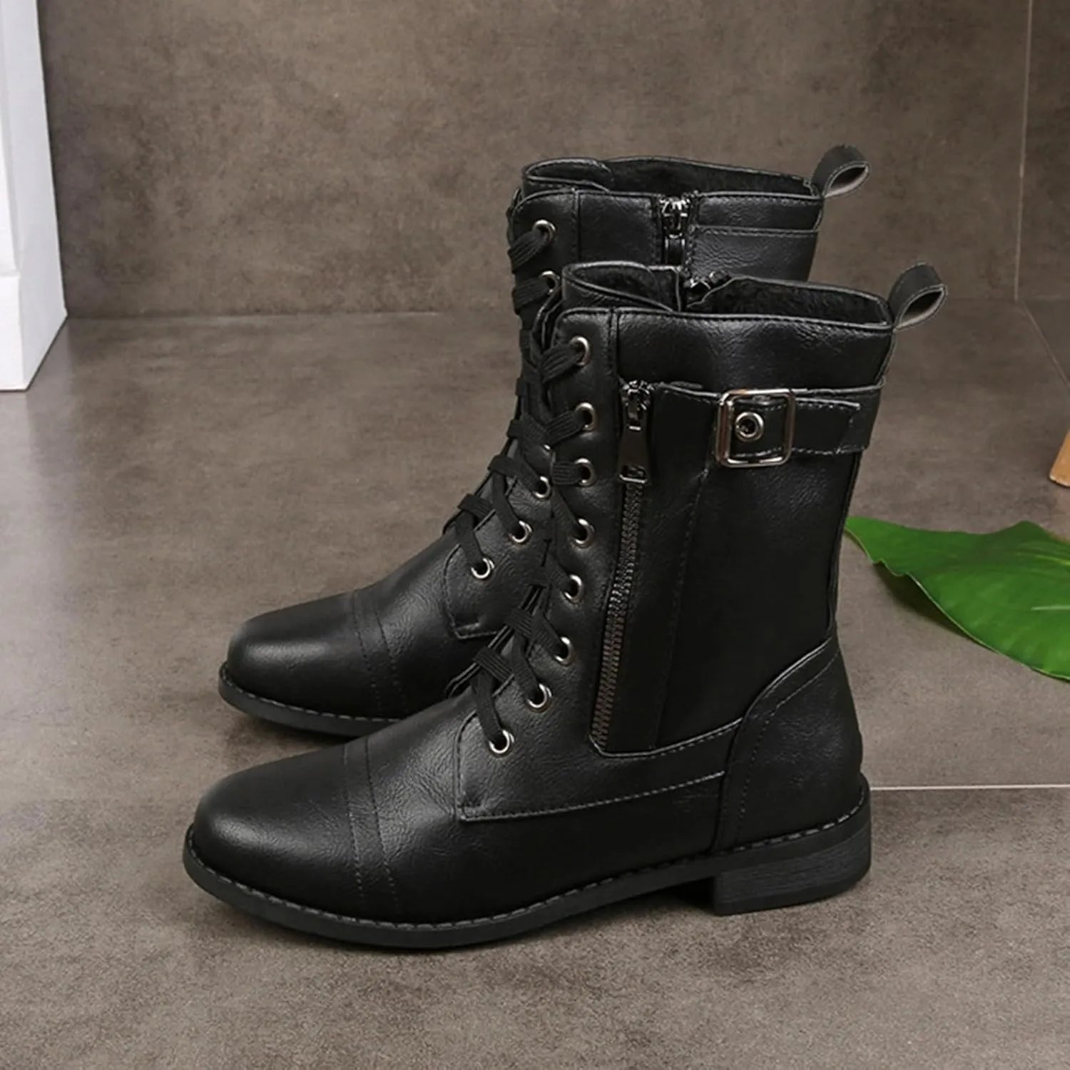 Women's Ankle Boots & Booties Women Booties Low Heel Oxford Boots for Women Womens Hiking Boot Non Slip Slip On Chunky Low Heel Classic Pointed Toe