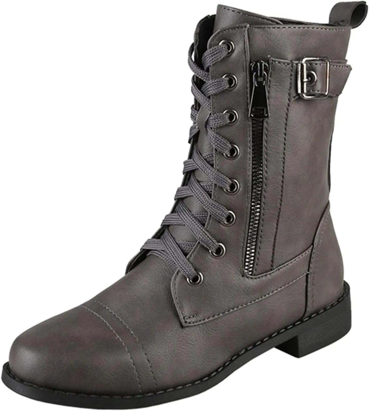 Women's Ankle Boots & Booties Women's Booties and Ankle Boot Black Womens Cowboy Boots Womens Bootie Round Toe Non Slip Slip On Closed Pointed Toe Low Block Heel Zip Up