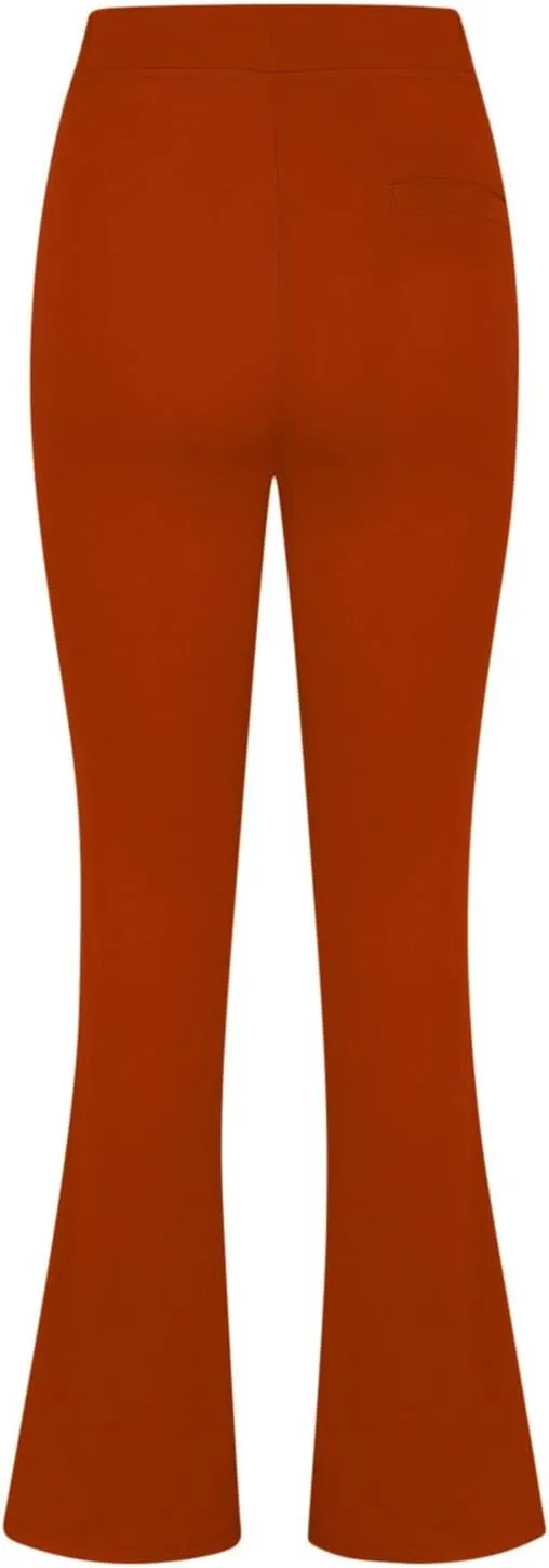 Womens Bootcut Dress Pants Stretchy Yoga Work Trousers High Waist Casual Flare Slacks Office Business Lounge Clothes