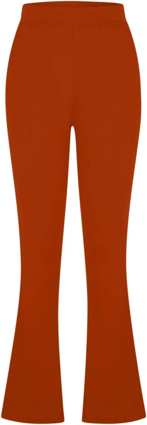 Womens Bootcut Dress Pants Stretchy Yoga Work Trousers High Waist Casual Flare Slacks Office Business Lounge Clothes
