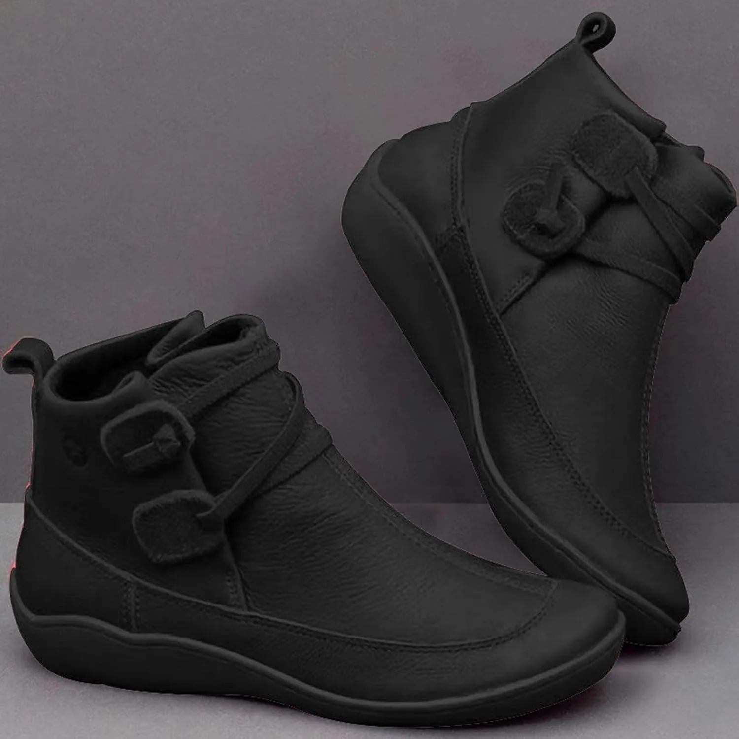 Womens Booties Ankle Fall Booties for Women 2024 Boots for Women Ankle Bootie Heels for Women Flat Bottom Fashion Chunky Low Heel Classic Pointed Toe