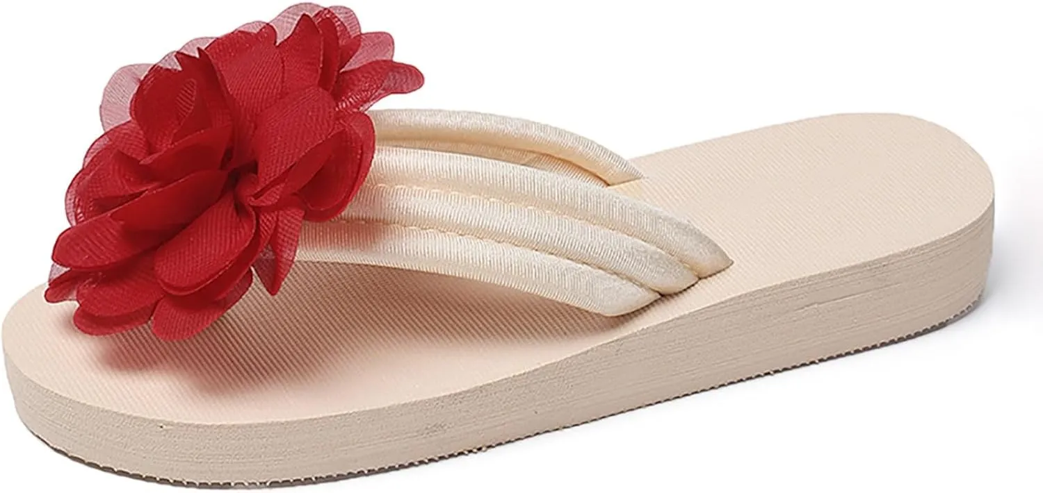 Womens Flip Flops Sandals Arch Support Wedge Sandals Comfortable Casual Slippers Summer Beach Thong Sandals
