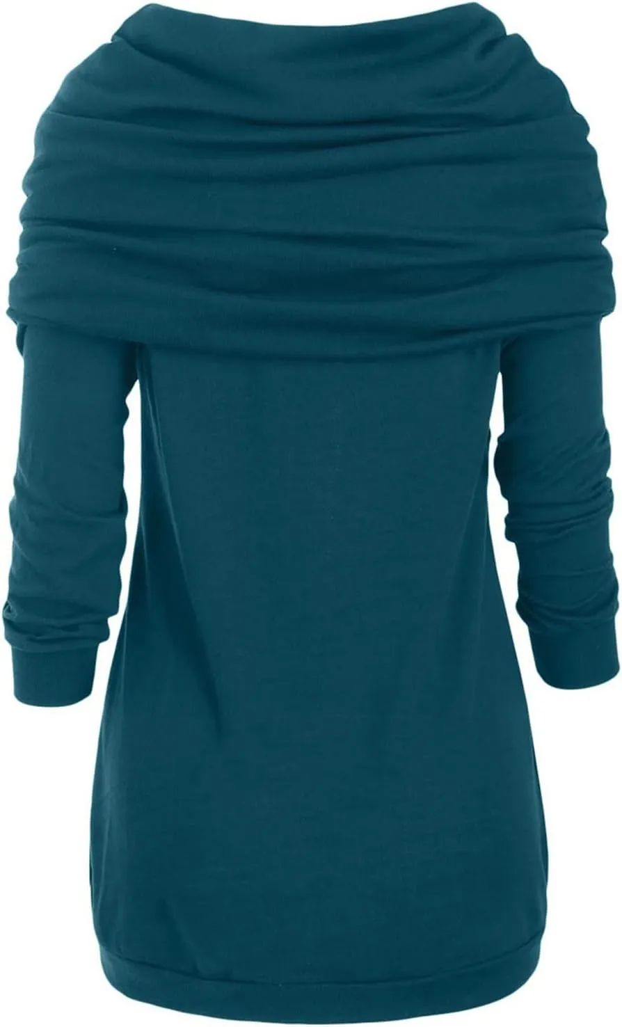 Women's Pullover Sweaters Plus Size O-Neck Long Sleeve Solid Botton Pachwork Asymmetric Tops Sweater, S-5XL