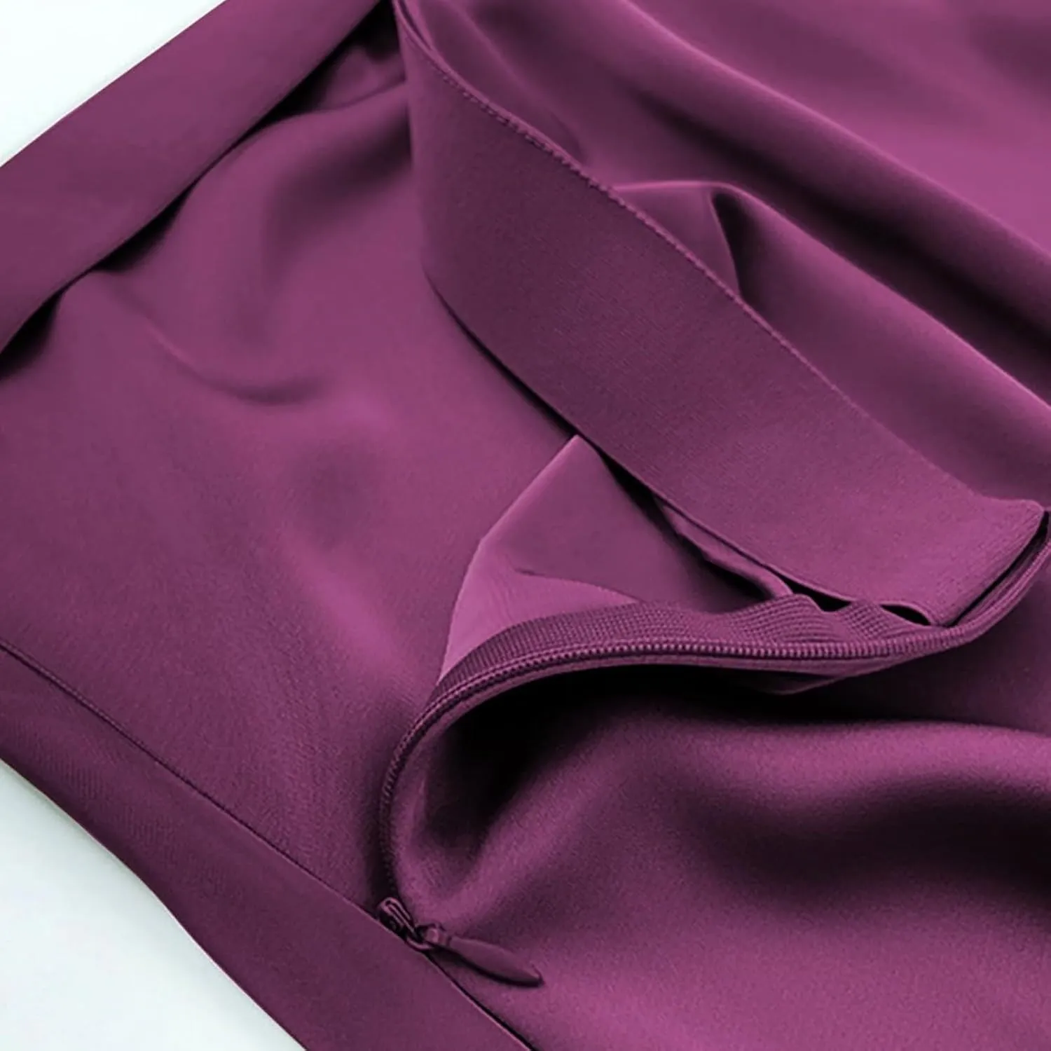 Women's Satin High Waisted Maxi Skirts Hidden Elasticized Waistband A Line Long Skirt Satin Maxi Skirts 2025