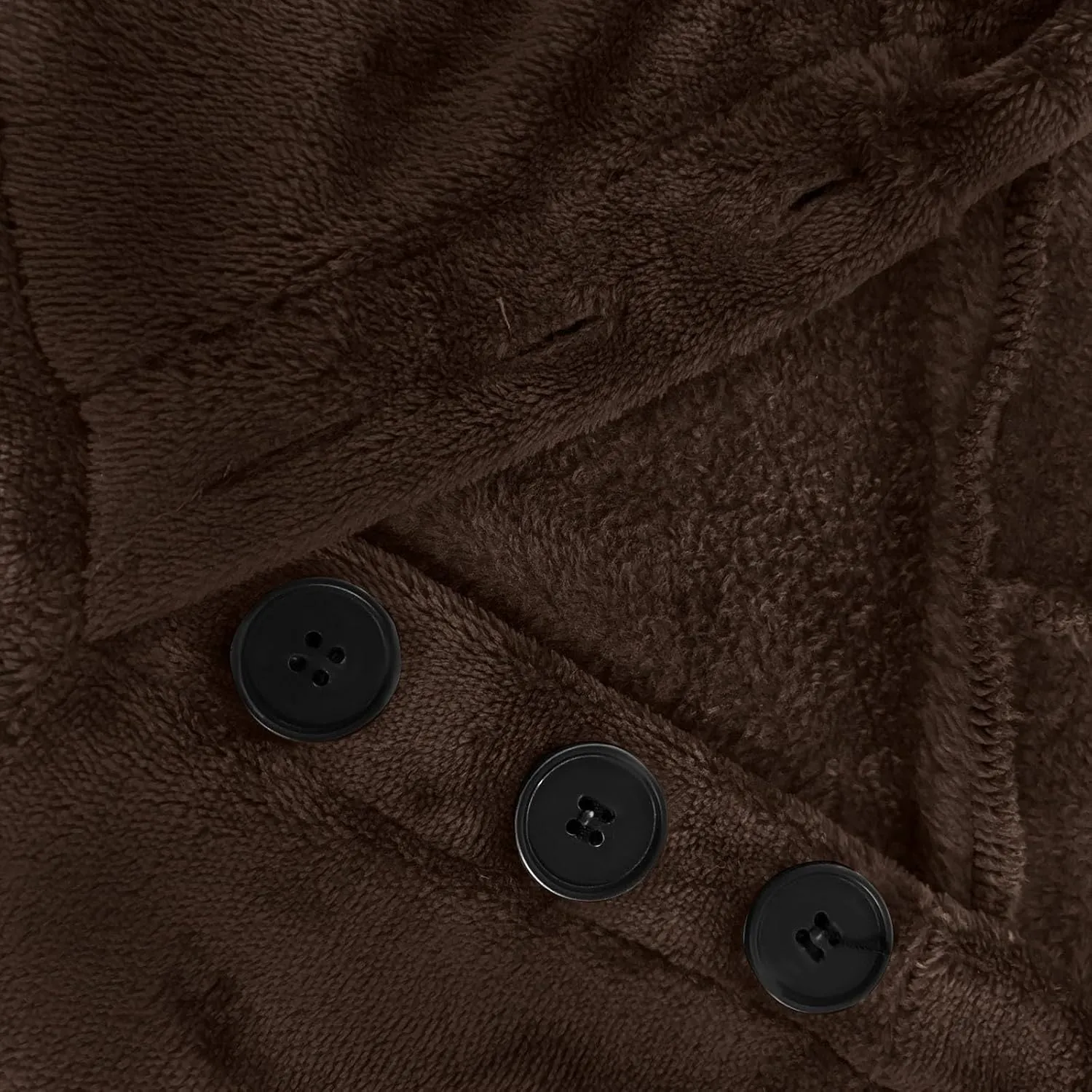 Womens Sherpa Fuzzy Pullover Hoodies Comfy Oversized Sweatshirts With Pockets Button Down Fuzzy Warm Sweaters Tops
