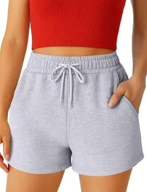 Womens Shorts - SweatShorts Workout Cotton Shorts for Woman Fashion Athletic Casual Summer Lounge Sweat Women