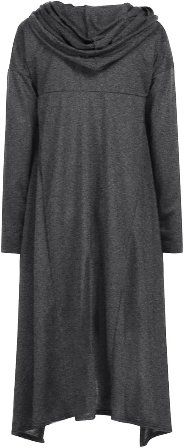 Womens Slub Knit Full-Zip Hoodie Women Loose Hoodie Long Hooded Tops Ladies Sweatshirt Sweaters Casual Fashion