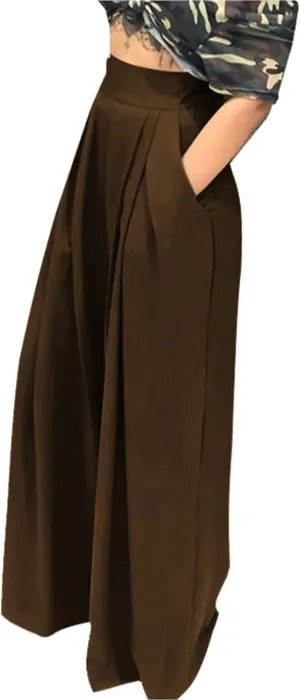 Women's Stretchy Wide Leg Palazzo Lounge Pants Casual Comfy High Waist Pajama Pants