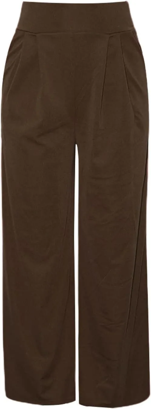 Women's Stretchy Wide Leg Palazzo Lounge Pants Casual Comfy High Waist Pajama Pants