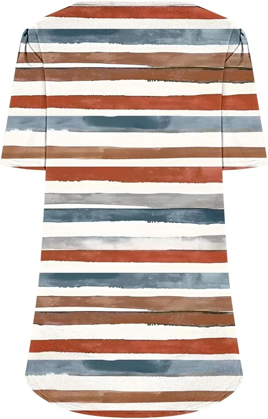 Womens T Shirts Short Sleeve Pleated Front Scooped Neck Tops Dressy Casual Blouses Spring Summer Cute Print Tees