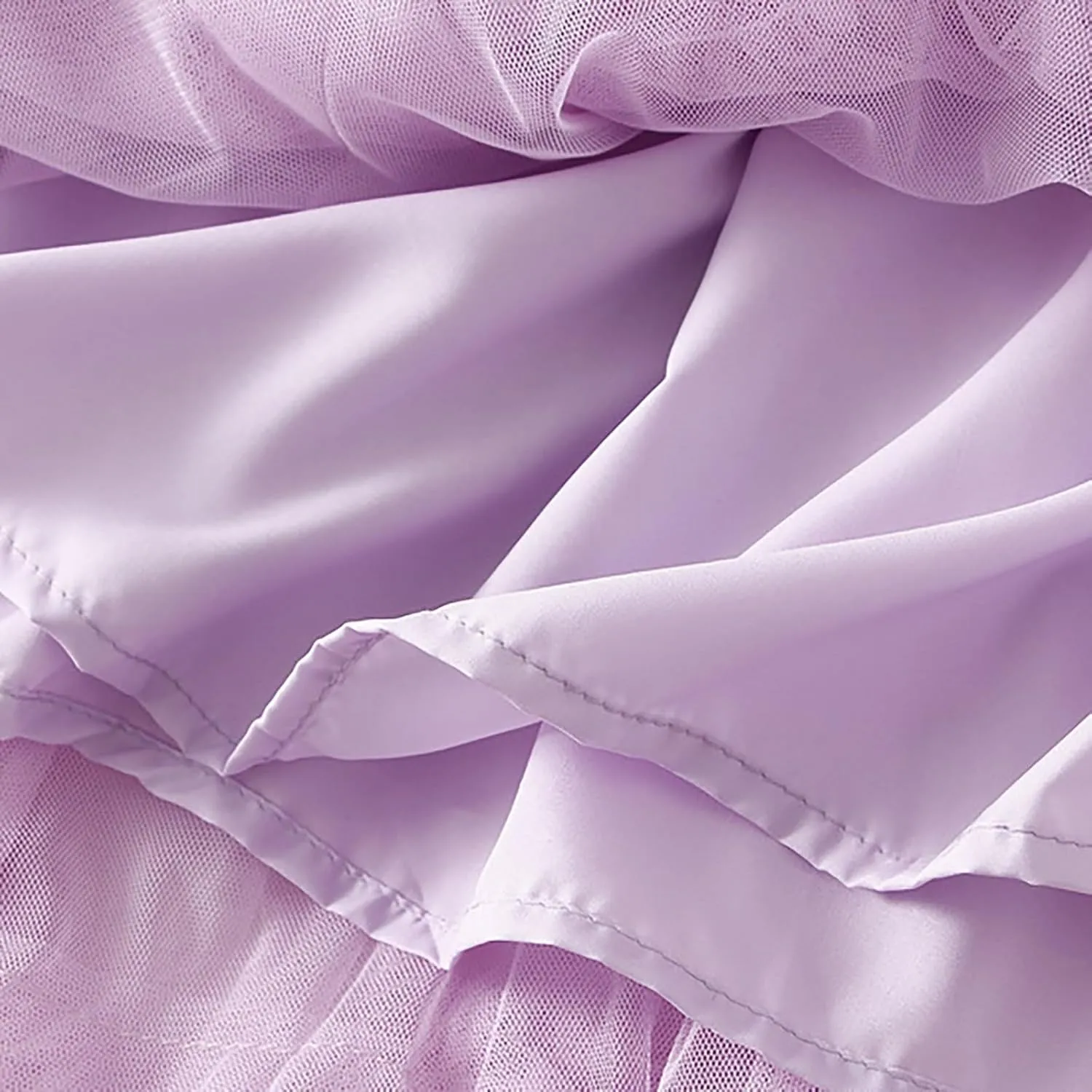 Women's Tulle Skirt,Tutu Skirt,A-Line Mesh Midi Skirtasymmetrical Pleated Elastic High Waist Layered St.