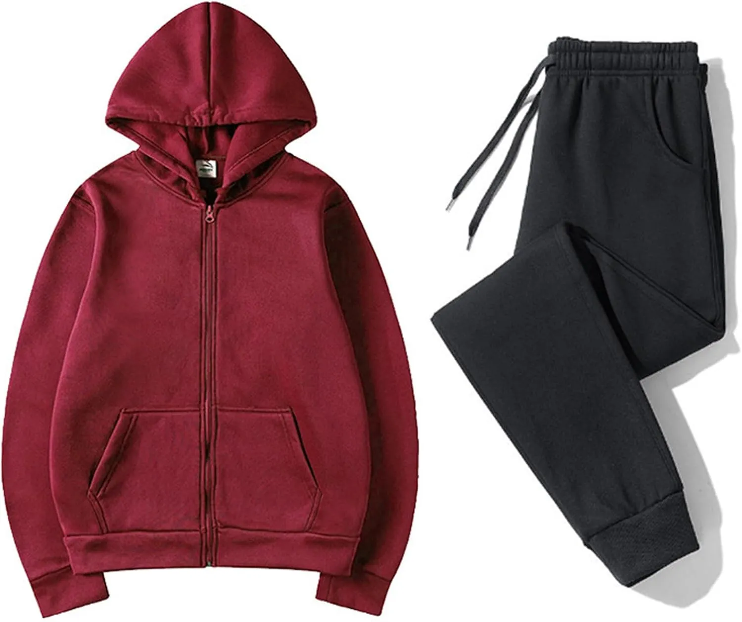 Women's Two Piece Outfits Set Long Sleeve Crewneck Workout Zip Up 2 Piece Fashion 2024 Trendy Pajamas Outfits