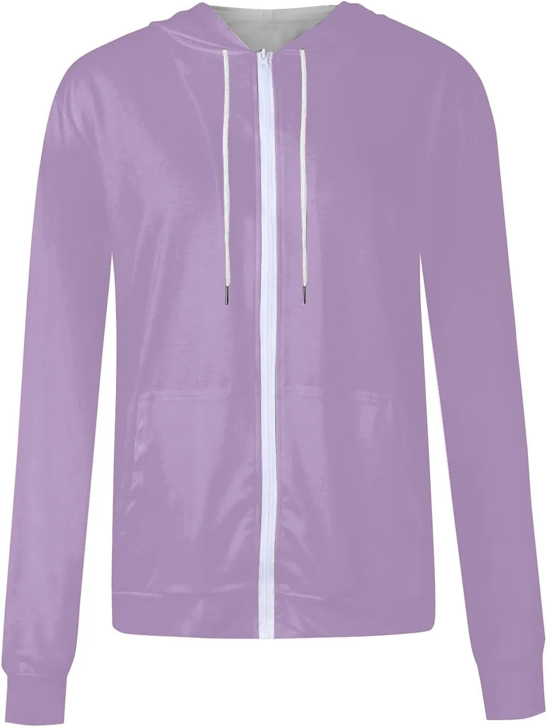 Womens Zip Up Hoodies Casual Oversized Fleece Sweatshirts Long Sleeve Jacket with Pockets 2024 Fall Sweatshirts