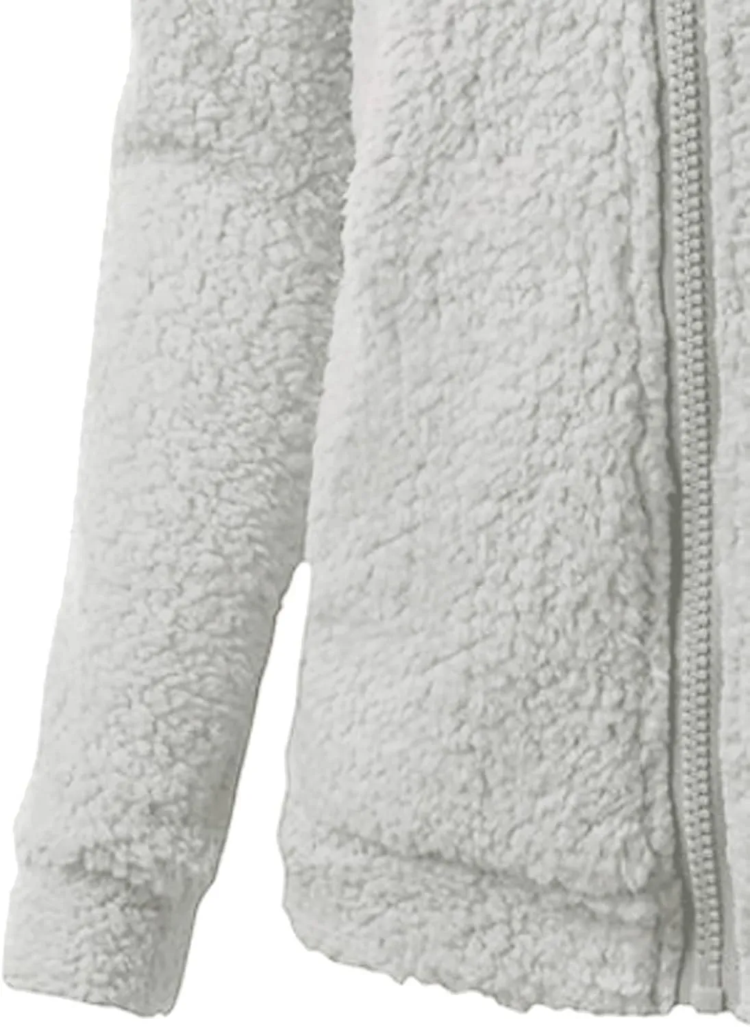 Womens Zip Up Hoodies Lightweight Fleece Lined Fall Winter Coats Comfy Warm Plus Size Sherpa Jackets with Pockets
