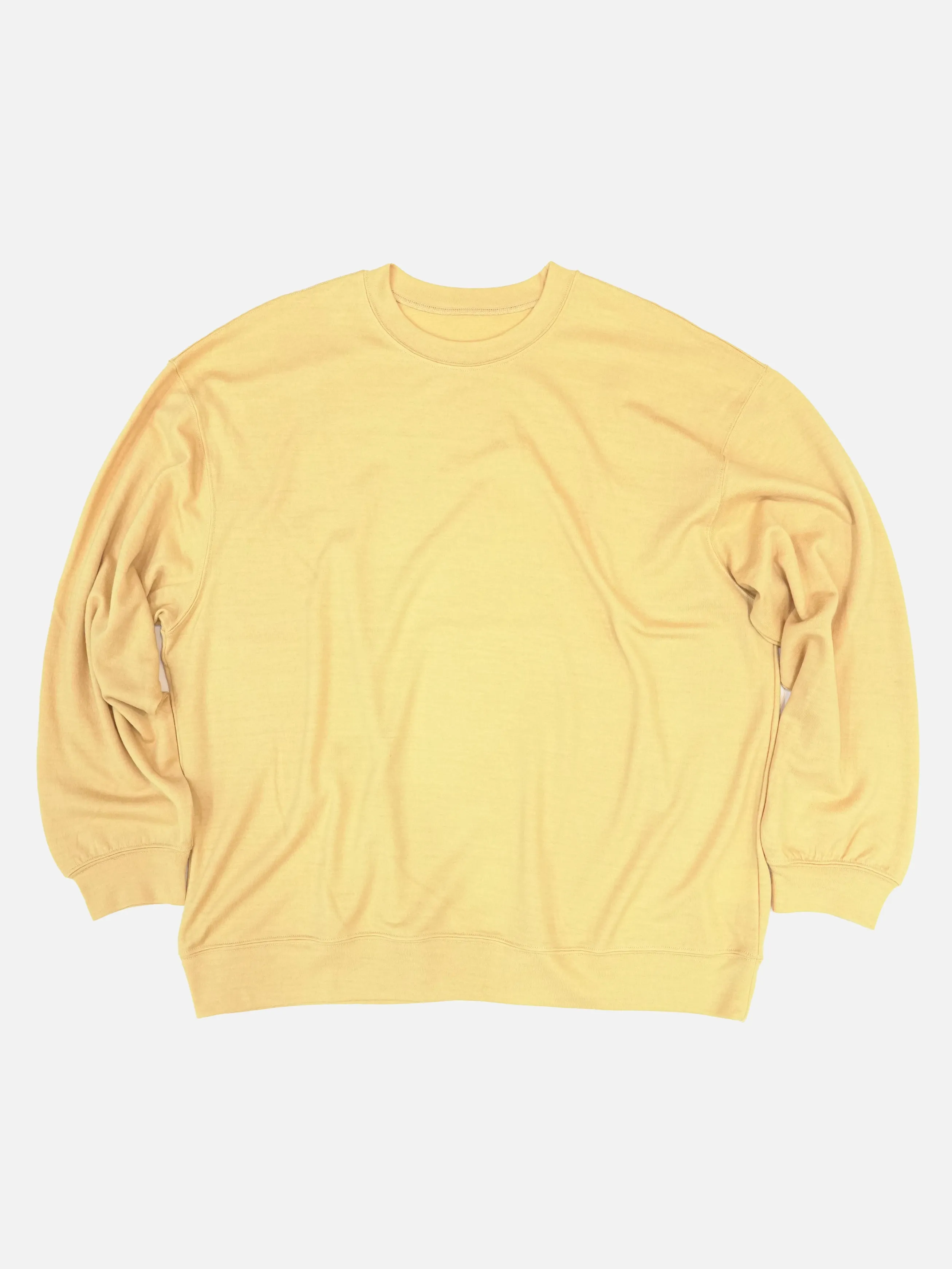 Wool Oversized Sweat - YELLOW