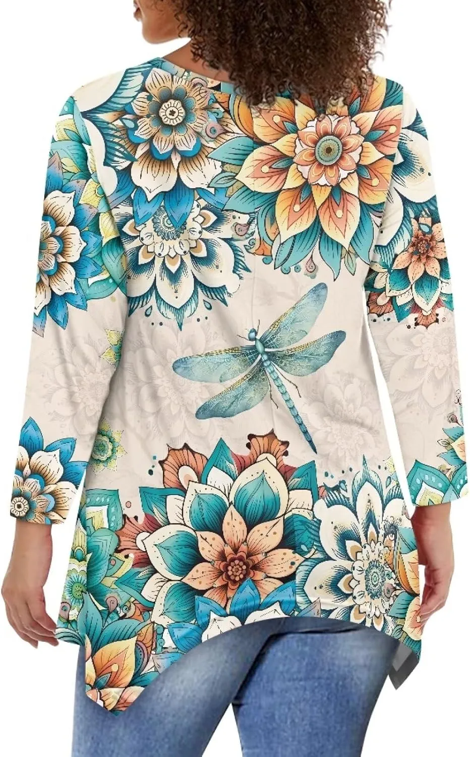YEXIATODO Plus Size Womens Tops Tunic Tops for Women Loose Fit S-3XL