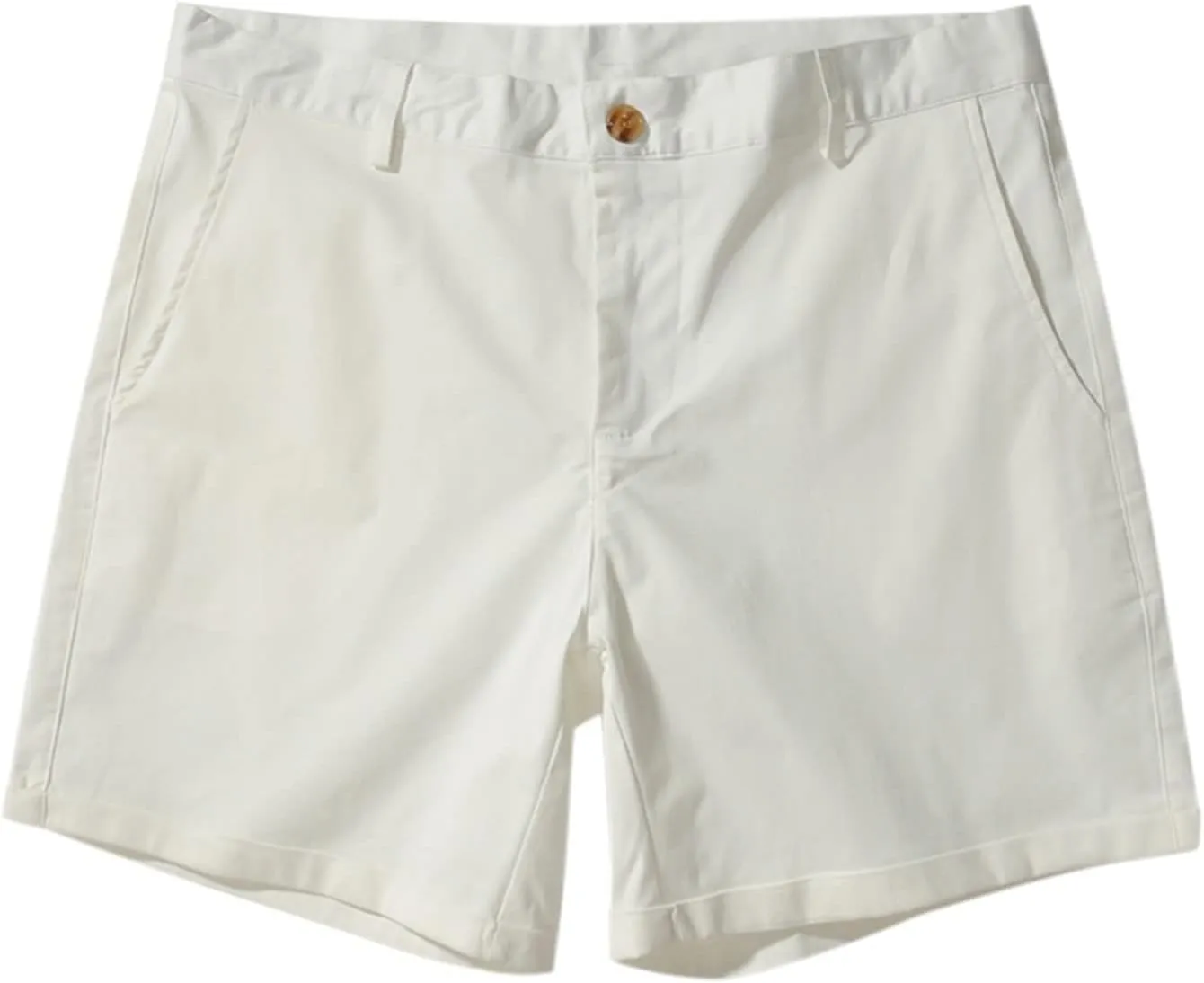 ZDOO Mens Flat Front Shorts Straight Leg Short Dress Pants Slim Fit Stretch Chino Shorts Business Casual Walk Shorts