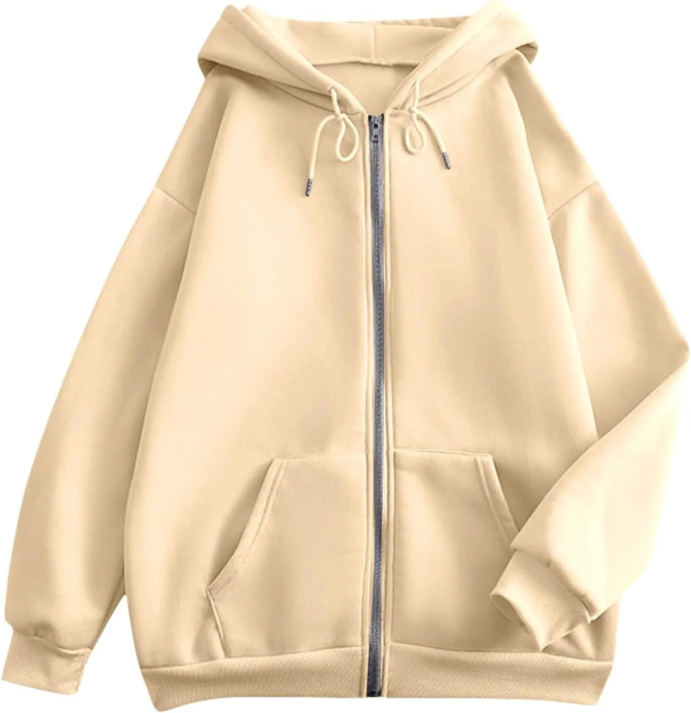 Zip Up Hoodie Women Fall Fashion Long Sleeve Oversized Sweatshirts for Women Y2K Hoodies Causal Jacket with Pockets