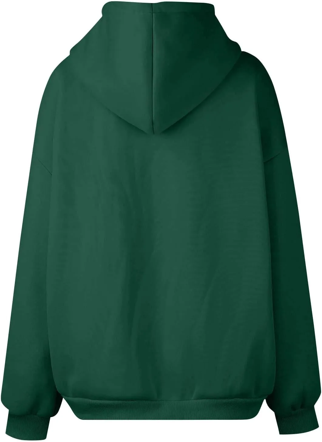 Zip Up Hoodie Women Y2k Long Sleeve Drawstring Hooded Overiszed Sweatshirt Casual Comfy Soft Fall Jackets 2024