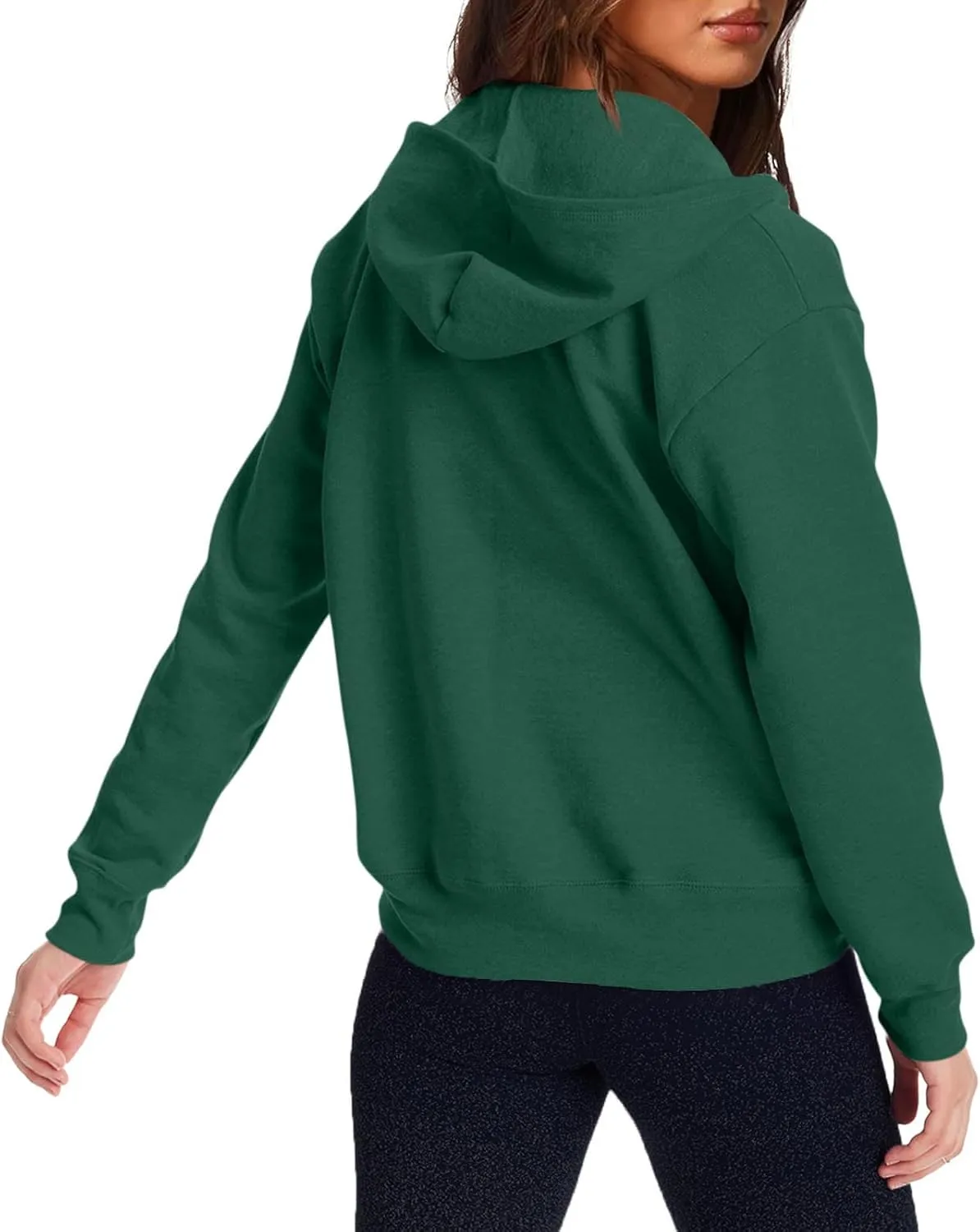 Zip Up Hoodie Women Y2k Long Sleeve Drawstring Hooded Overiszed Sweatshirt Casual Comfy Soft Fall Jackets 2024