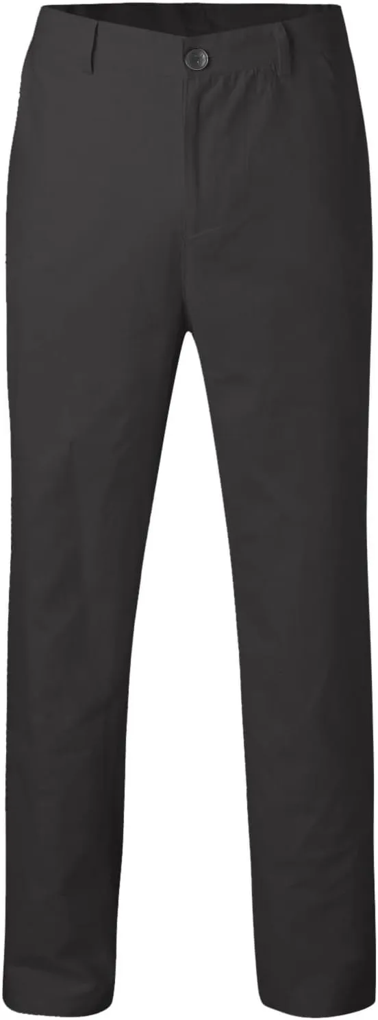 ZYXTIM Men's Classic Fit Flat-Front Work Dress Pant Expandable Waist Slim Fit Open Bottom Chino Pants Slacks with Pockets
